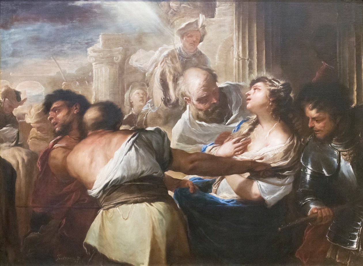 St Lucys martyrskap av Luca Giordano