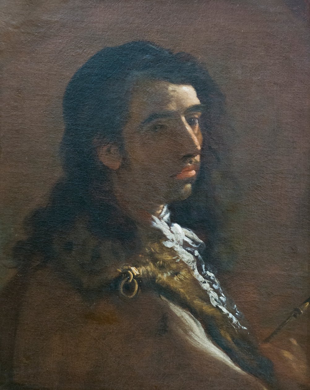 Ungdomligt självporträtt (olja på duk) av Luca Giordano