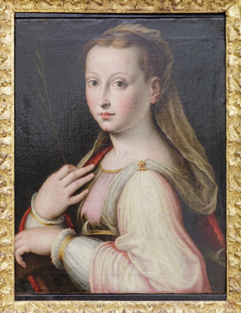 Sankta Katarina av Alexandria, Luca Longhi (olja på duk) av Luca Longhi