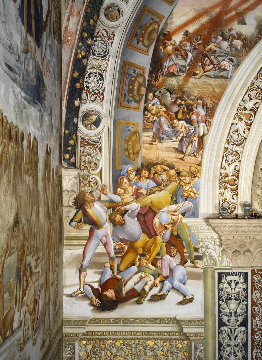 Apocalypse, från Last Judgment freskcykel av Luca Signorelli