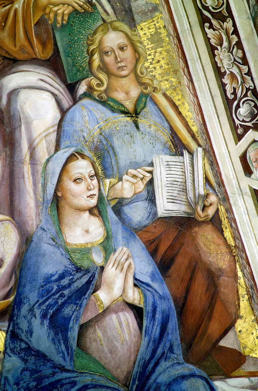 Apostlar, detalj av Jungfru av Luca Signorelli