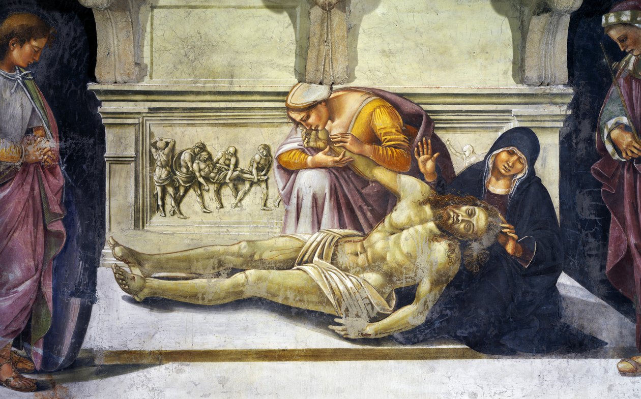 Klagosång över den döde Kristus av Luca Signorelli