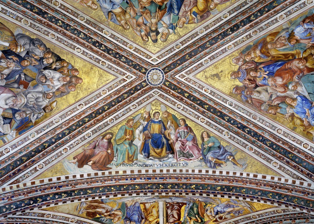 Martyrer, patriarker, kyrkans läkare och jungfrur av Luca Signorelli