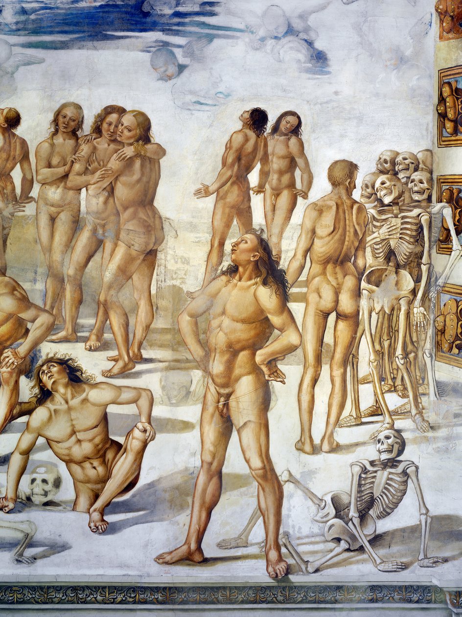 Resurrection of Flesh, från Last Judgment freskcykel av Luca Signorelli