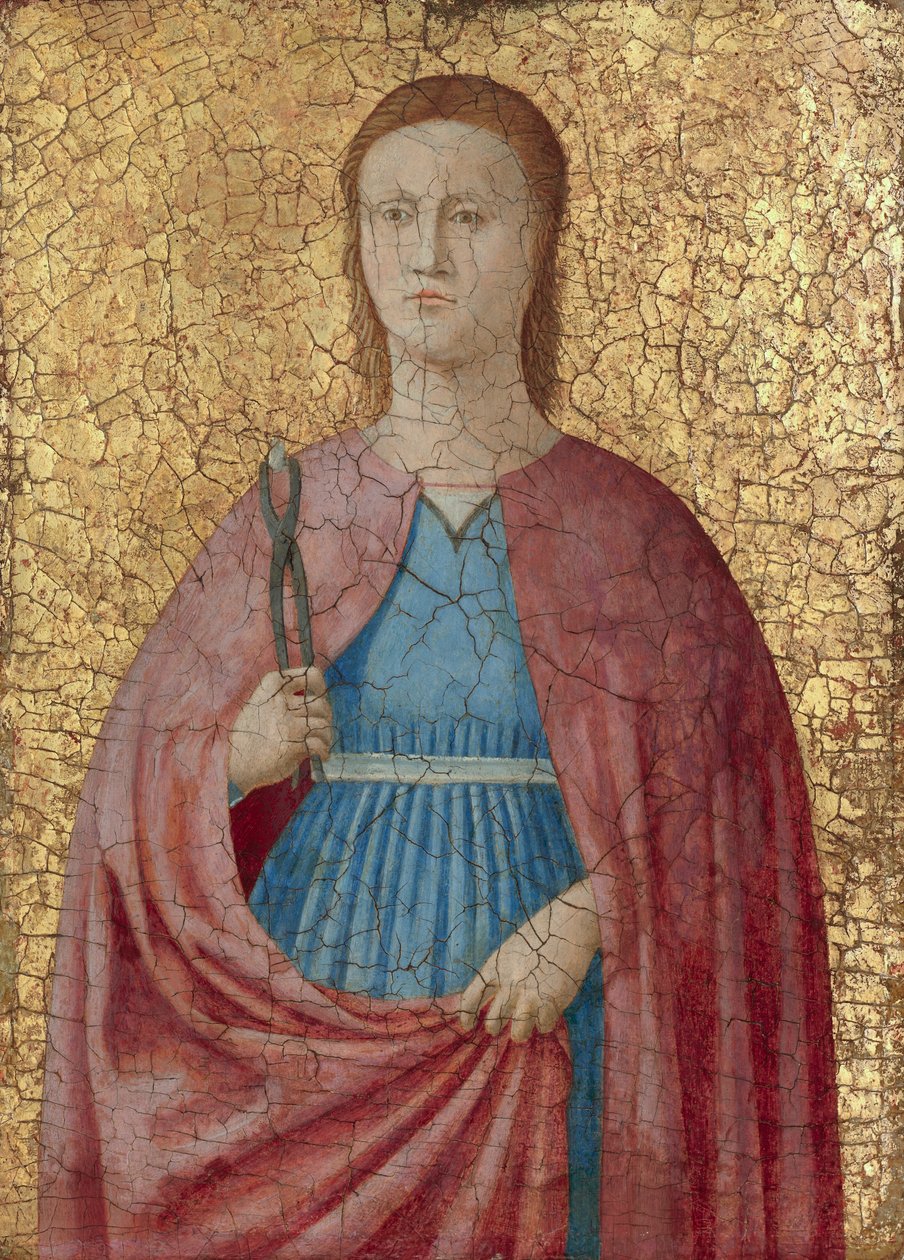 Santa Apollonia, ca 1468-69 (tempera och guld på pannå) av Luca Signorelli