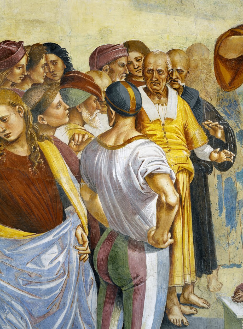Antikrists predikan och gärningar från sista domscykeln (detalj) av Luca Signorelli