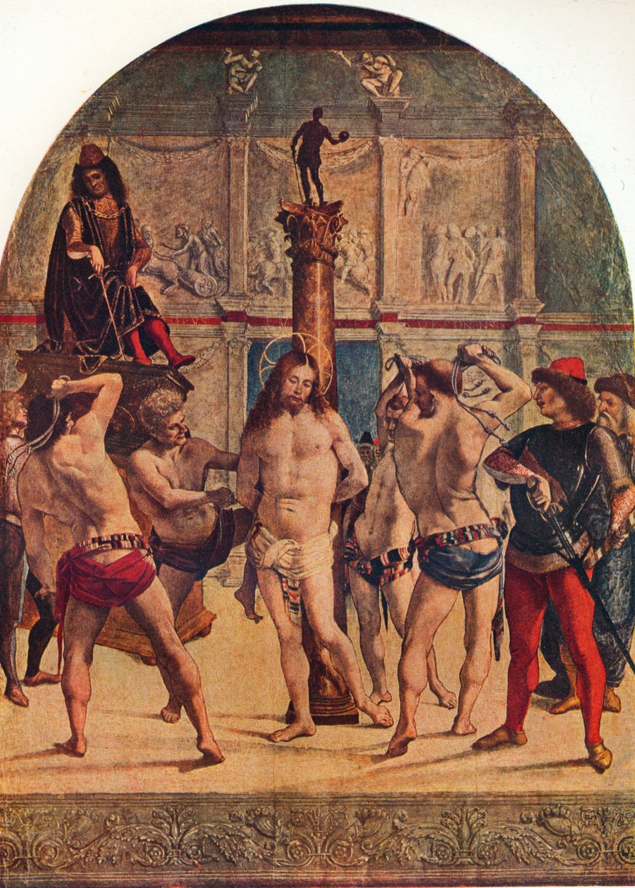 The flagellation of Christ, 1482-1485, 1930. av Luca Signorelli