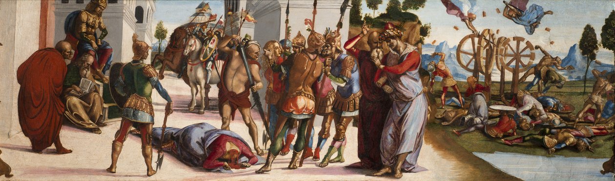 Den heliga Katarina av Alexandrias martyrium av Luca Signorelli