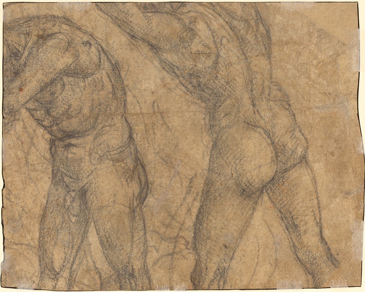 Två nakenfigurer [verso] av Luca Signorelli