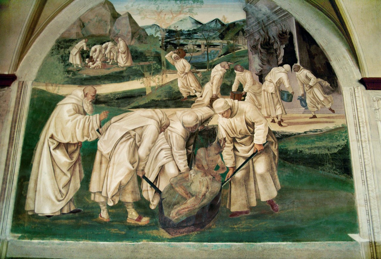 Vita av Saint Benedict da Nurcia av Luca Signorelli