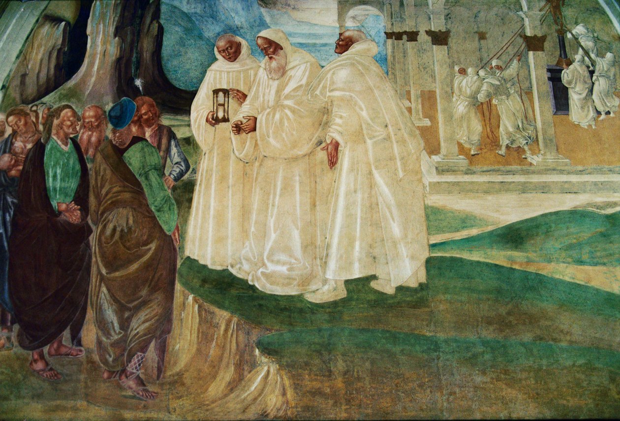 Vita av Saint Benedict da Nurcia av Luca Signorelli