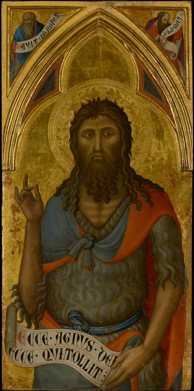 Sankt Johannes Döparen av Luca di Tommè