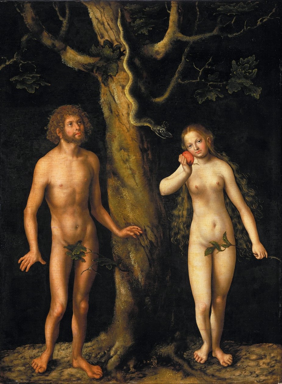 Adam and Eve av Lucas Cranach the Elder