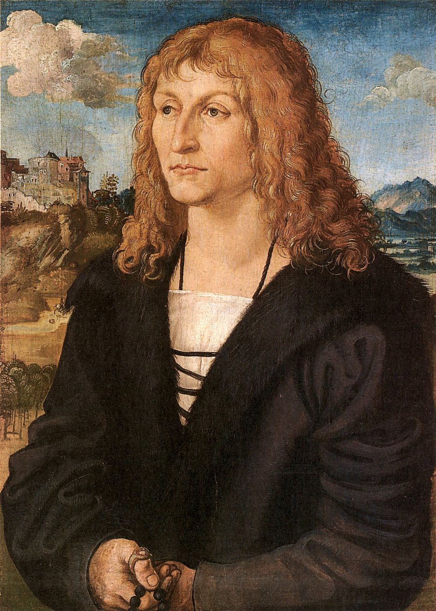 Beardless young man av Lucas Cranach the Elder