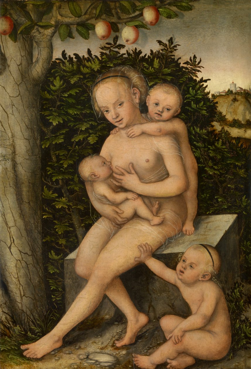 Caritas  av Lucas Cranach the Elder