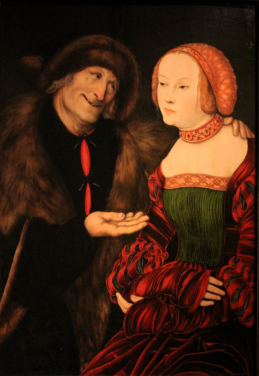 Der verliebte Alte av Lucas Cranach the Elder