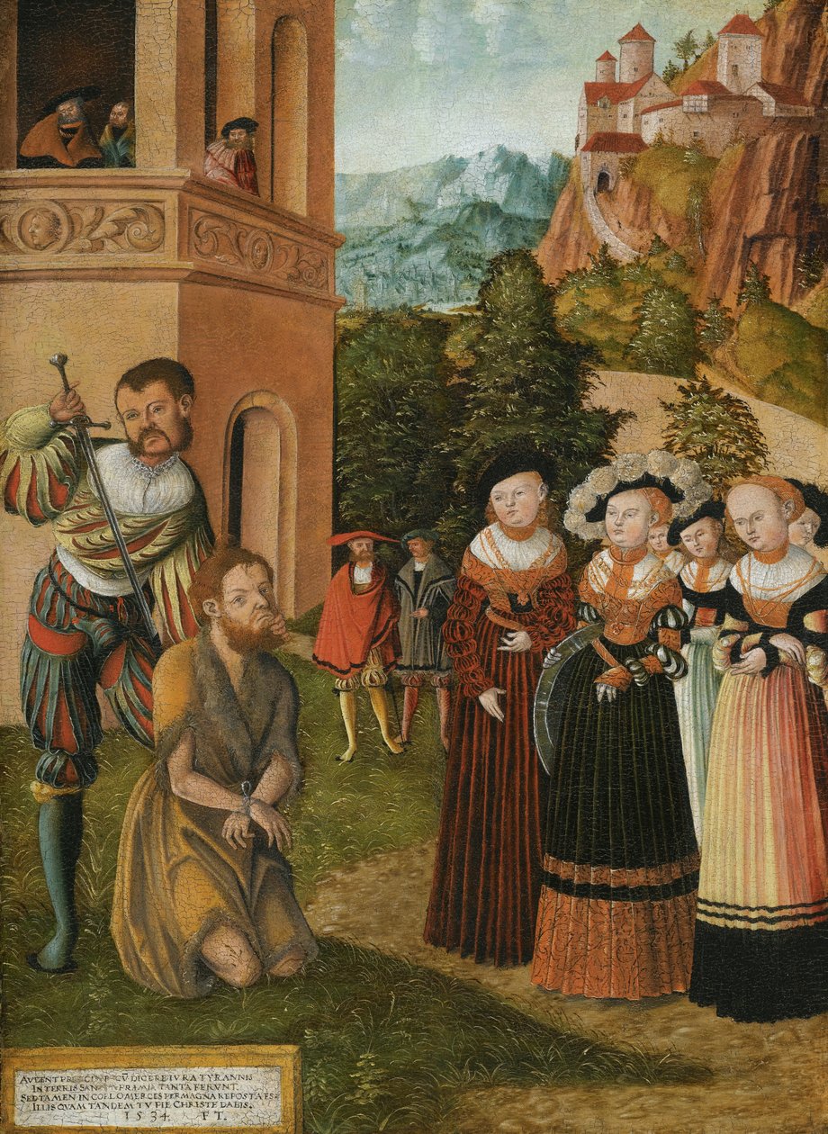 Die Enthauptung Johannes des Täufers  av Lucas Cranach the Elder
