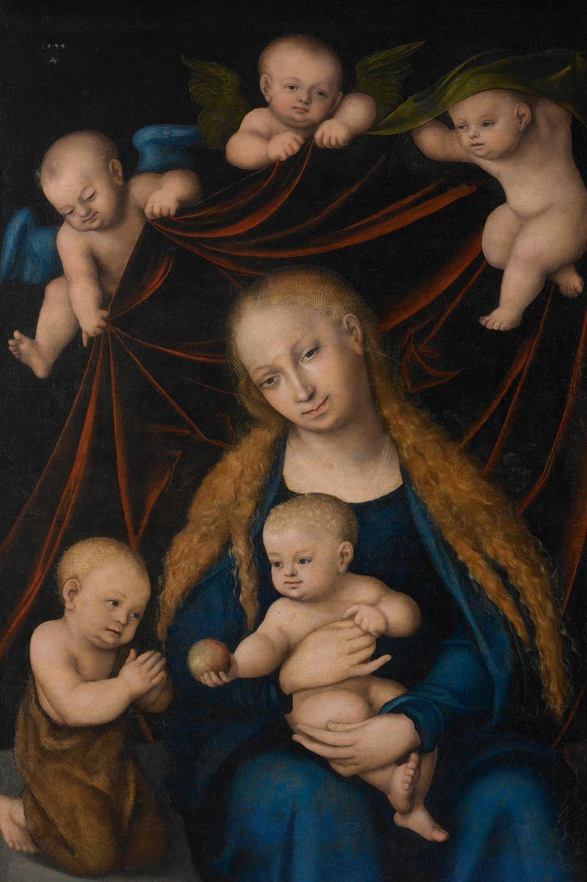 Die Jungfrau mit Kind  av Lucas Cranach the Elder