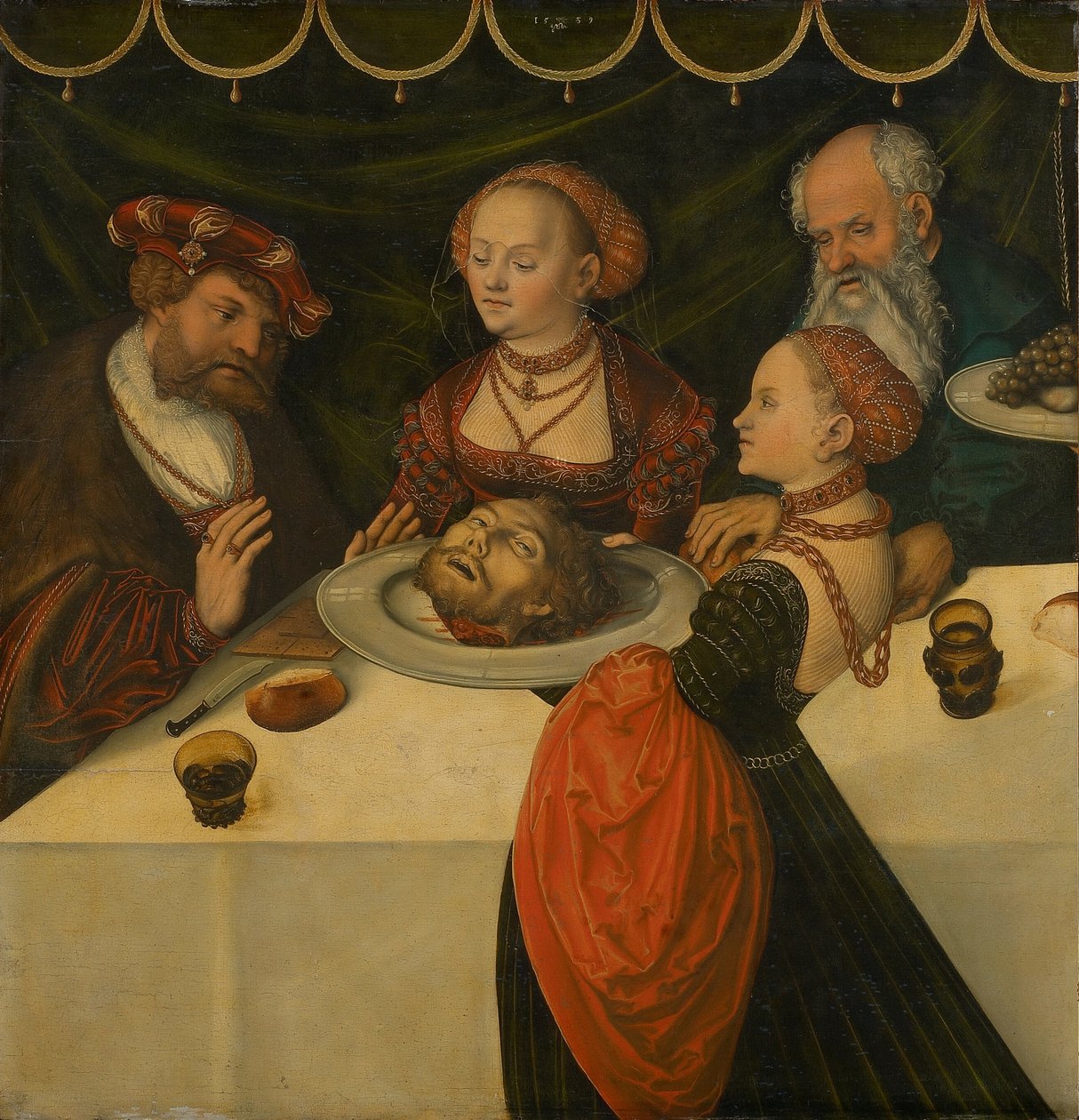 Gastmahl des Herodes  av Lucas Cranach the Elder