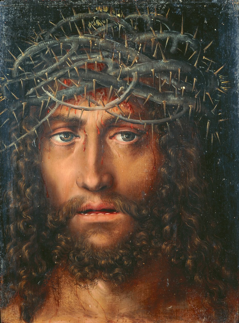 Head of Christ Crowned with Thorns av Lucas Cranach the Elder