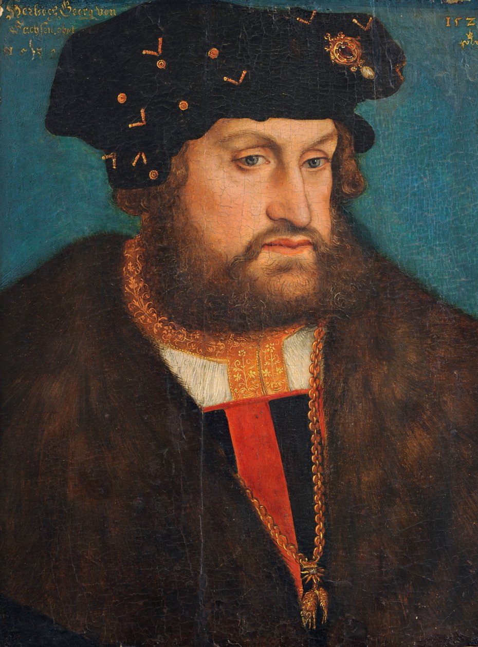 Herzog Georg von Sachsen  av Lucas Cranach the Elder