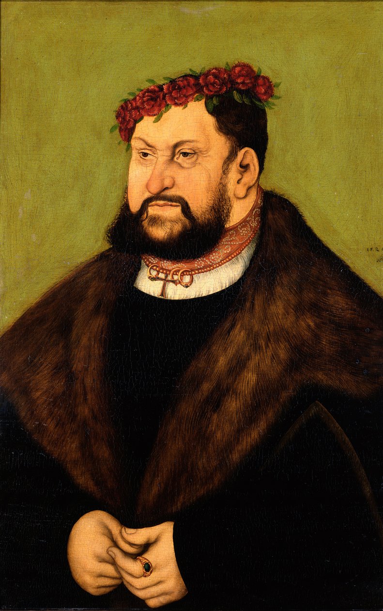 Kurfürst Johann der Beständige von Sachsen  av Lucas Cranach the Elder