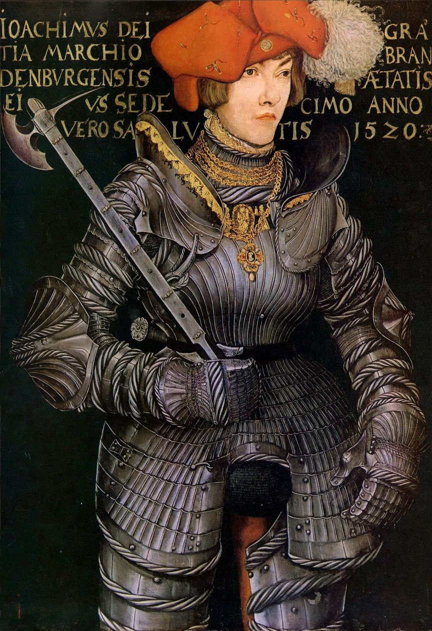 Kurprinz Joachim II. von Brandenburg  av Lucas Cranach the Elder