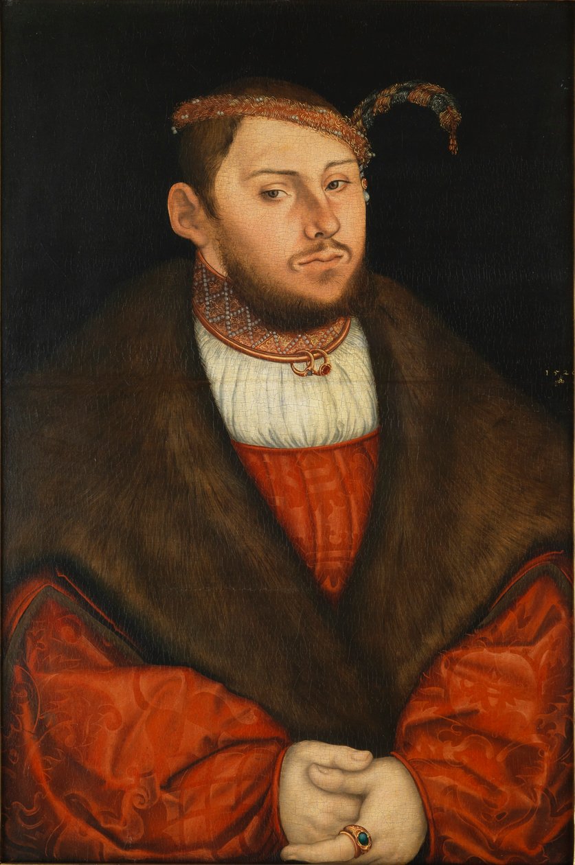 Kurprinz Johann Friedrich von Sachsen  av Lucas Cranach the Elder