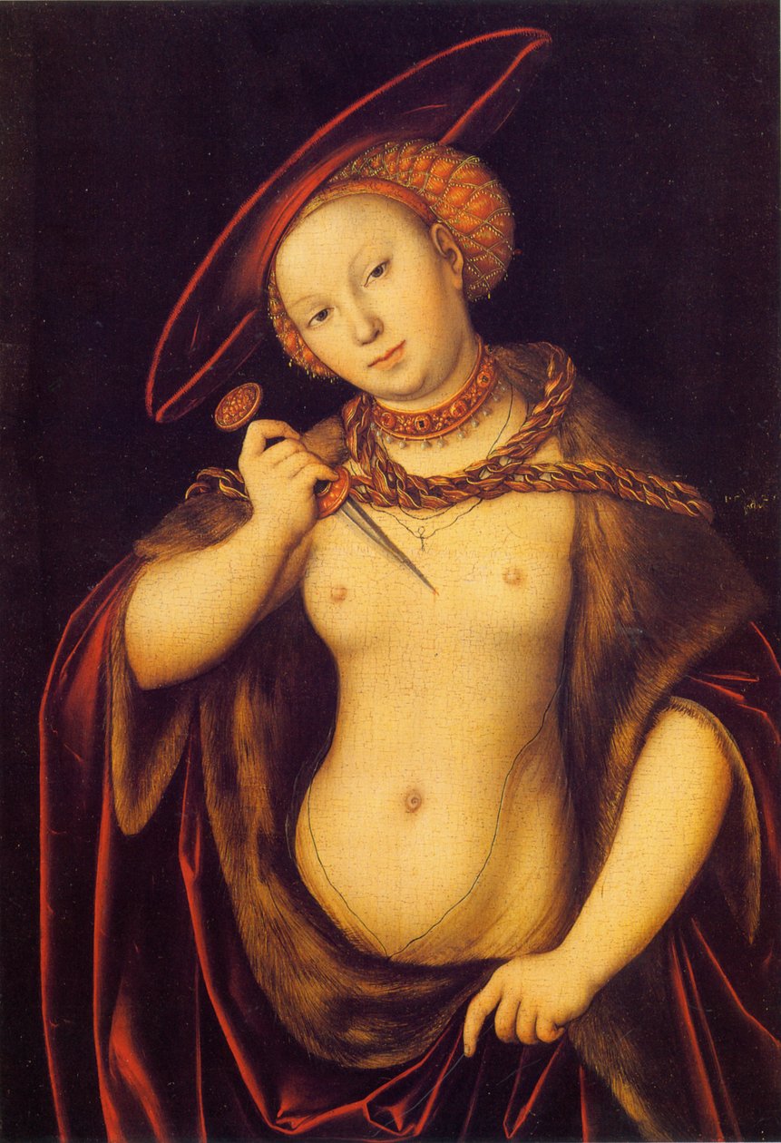 Lucretia  av Lucas Cranach the Elder