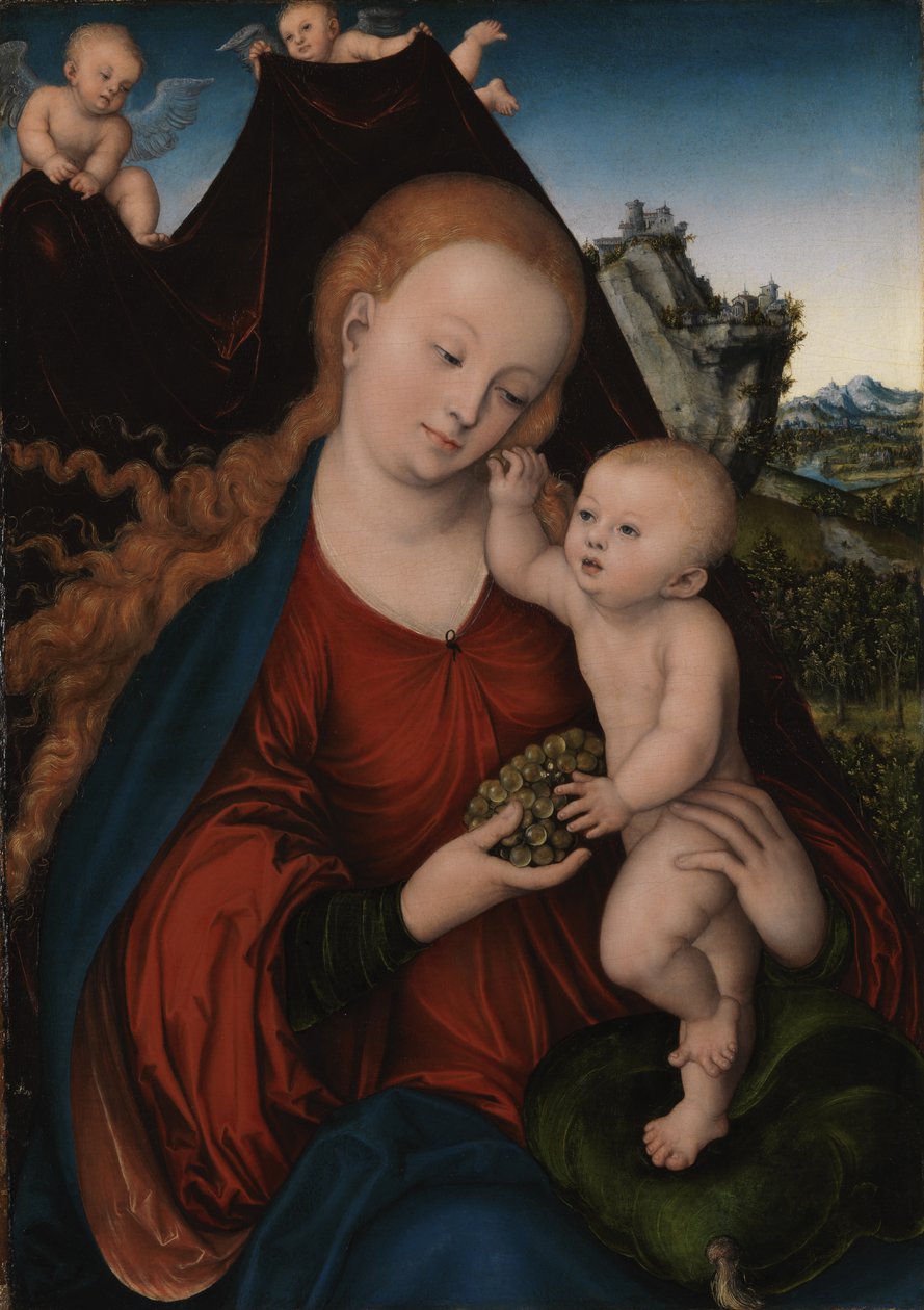 Madonna und Kind  av Lucas Cranach the Elder
