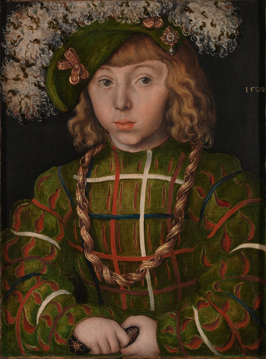 Porträtt av Johann Friedrich den Magnanimous av Lucas Cranach the Elder
