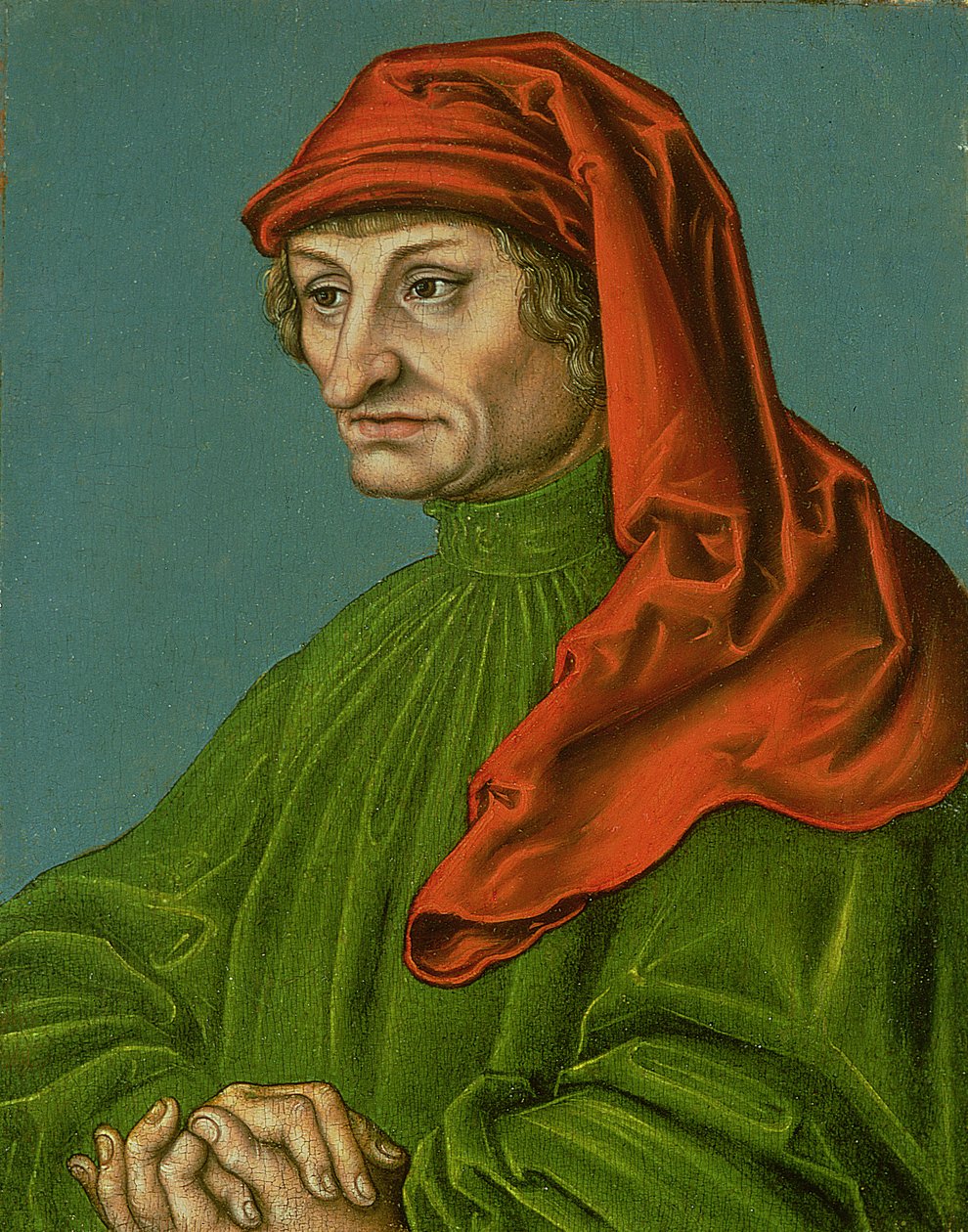 Porträtt av en man av Lucas Cranach the Elder