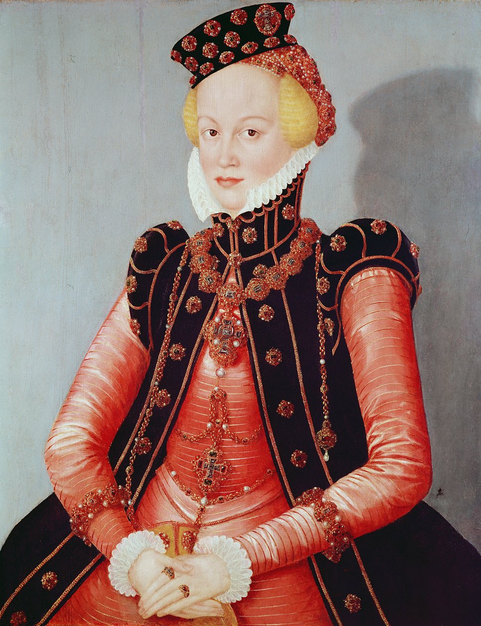 Porträtt av en ung kvinna av Lucas Cranach the Elder
