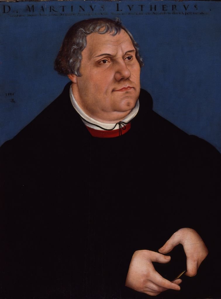 Porträt von Martin Luther  av Lucas Cranach the Elder