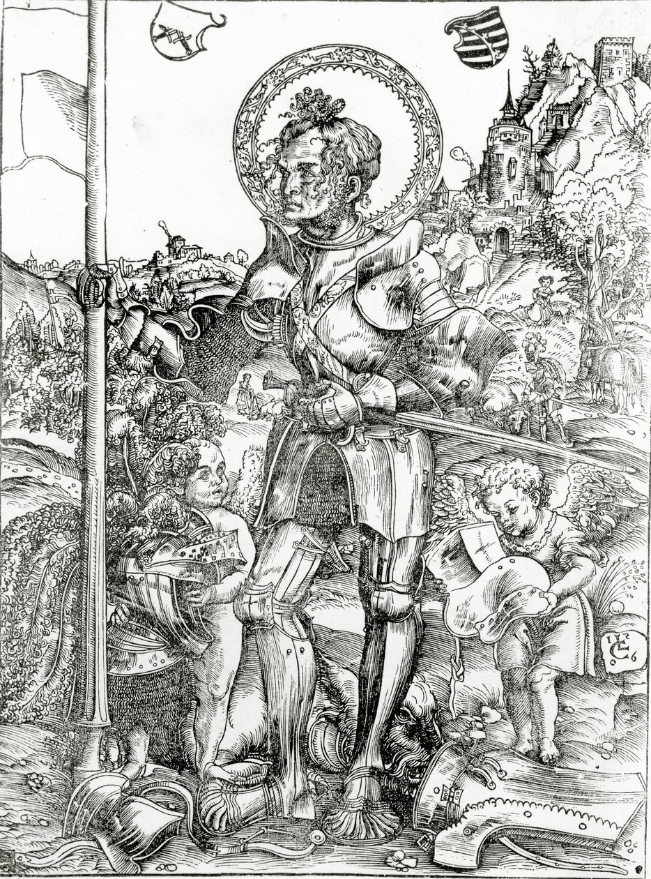 St George, 1506 av Lucas Cranach the Elder
