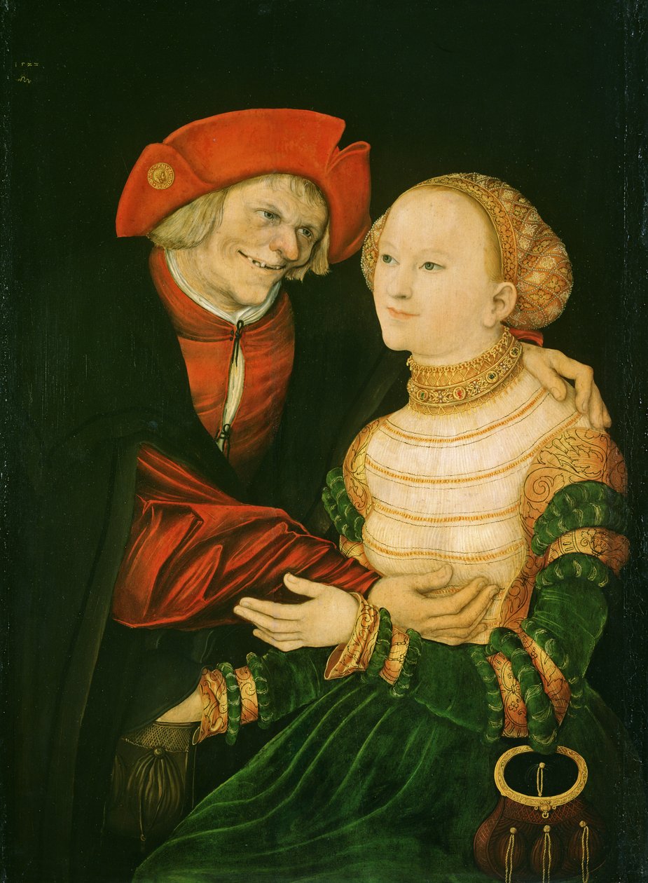 Det dåliga paret, 1522 av Lucas Cranach the Elder