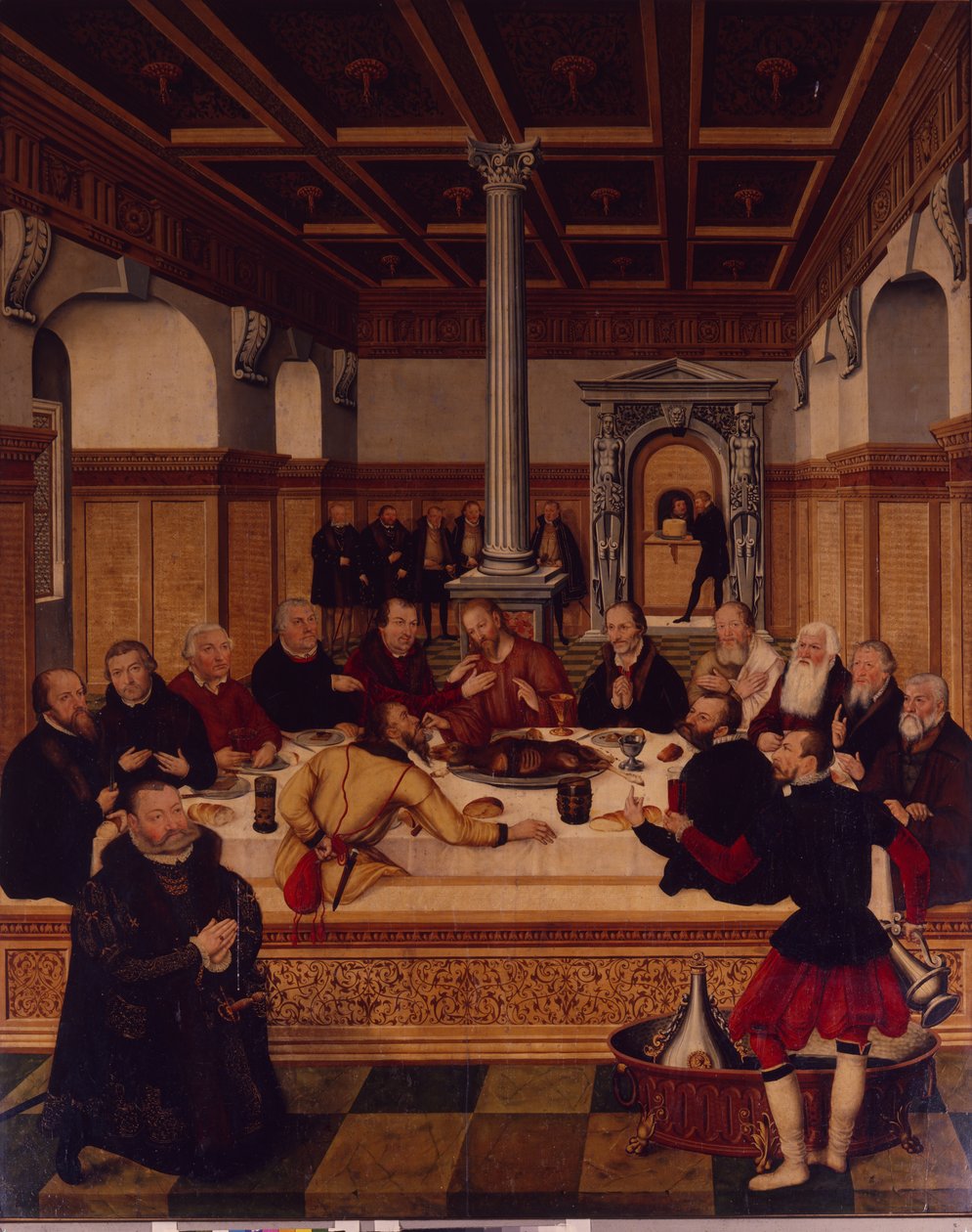 Chakula cha jioni cha mwisho av Lucas Cranach the Elder