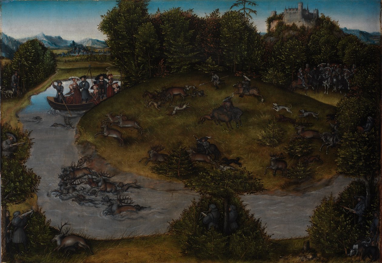 Kurfurstens jakt på kurfursten Frederick den vise av Lucas Cranach the Elder