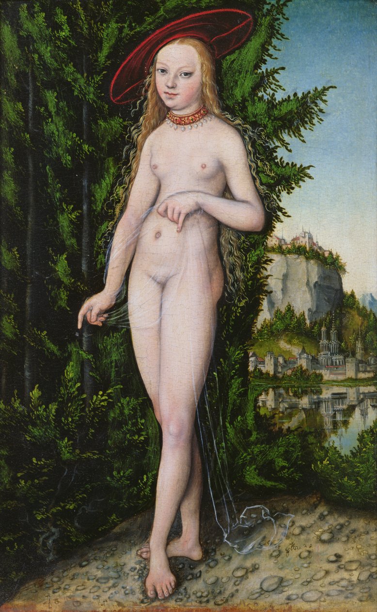 Venus i ett landskap, 1529 av Lucas Cranach the Elder