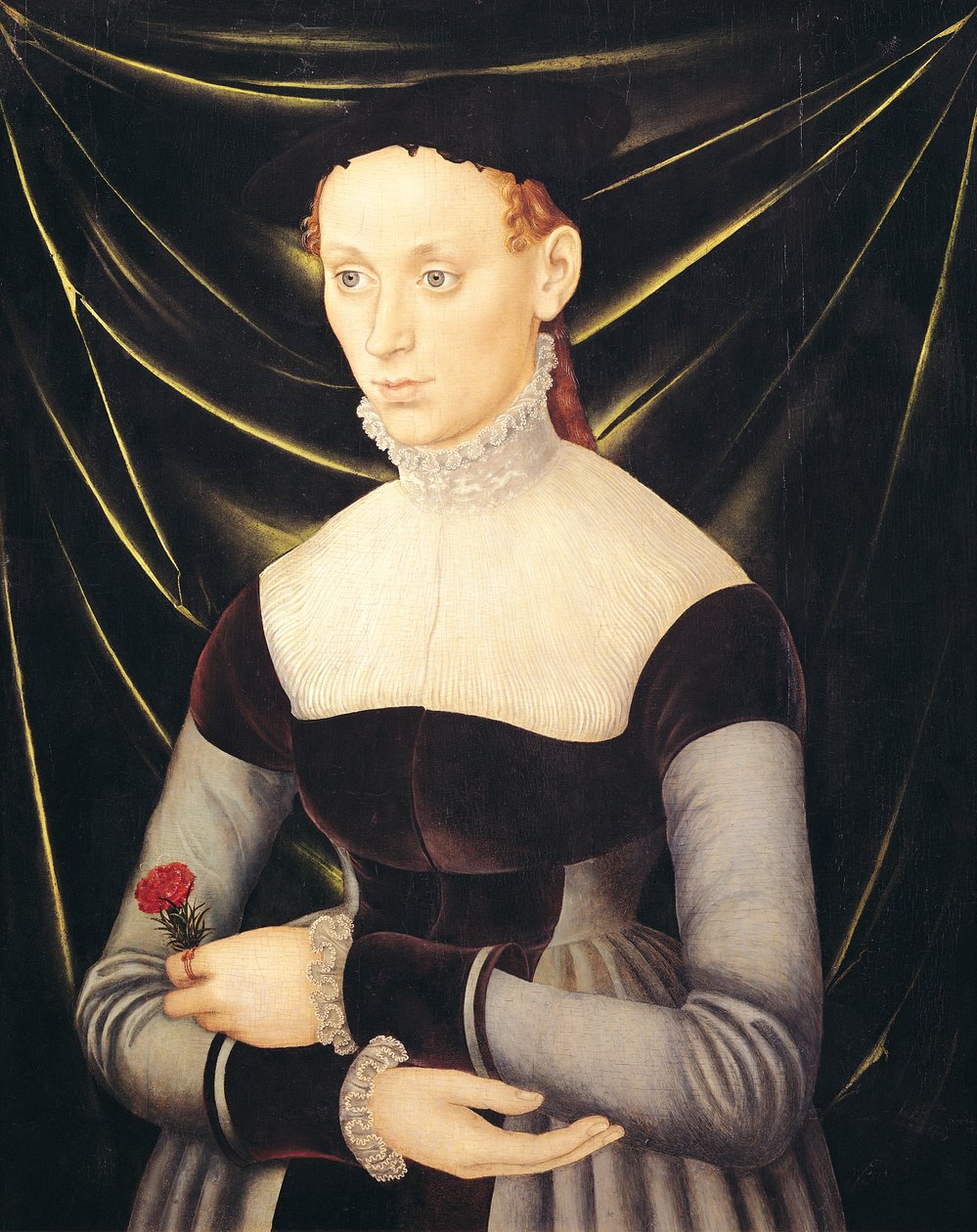 Kvinna med en nejlika av Lucas Cranach the Elder