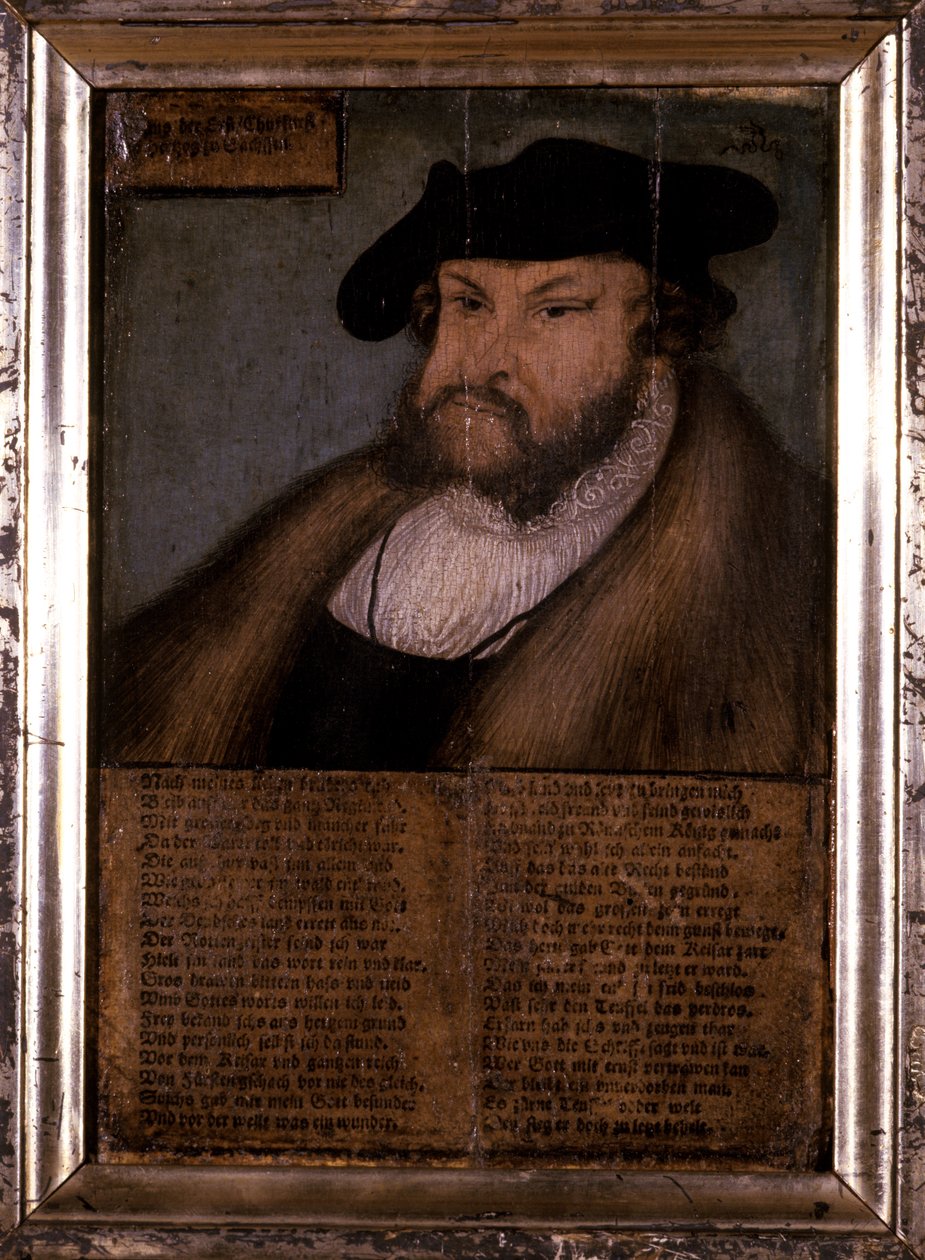 Johannes den ståndaktige, kurfurst av Sachsen, 1536 av Lucas Cranach the Elder