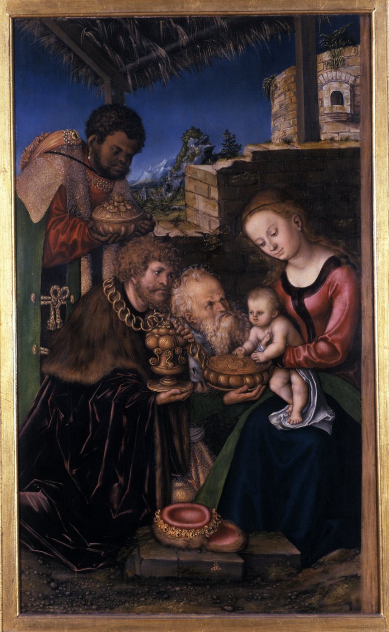 Visarnas tillbedjan, 1513-16 av Lucas Cranach the Elder
