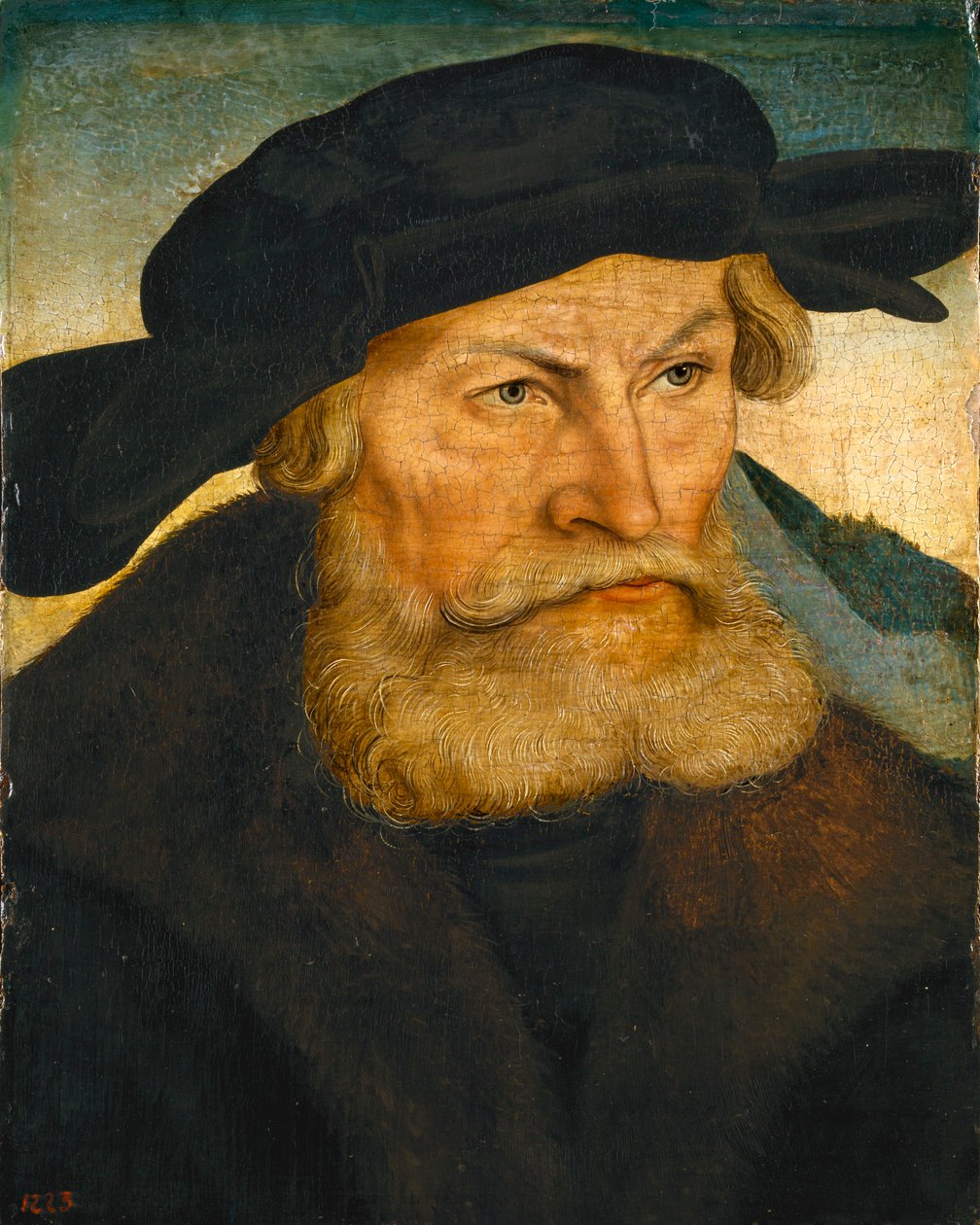 Porträtt av hertig Heinrich den fromme av Sachsen (1473-1541) av Lucas Cranach the Elder