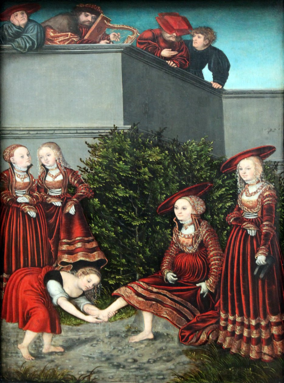 David och Batseba av Lucas Cranach the Elder
