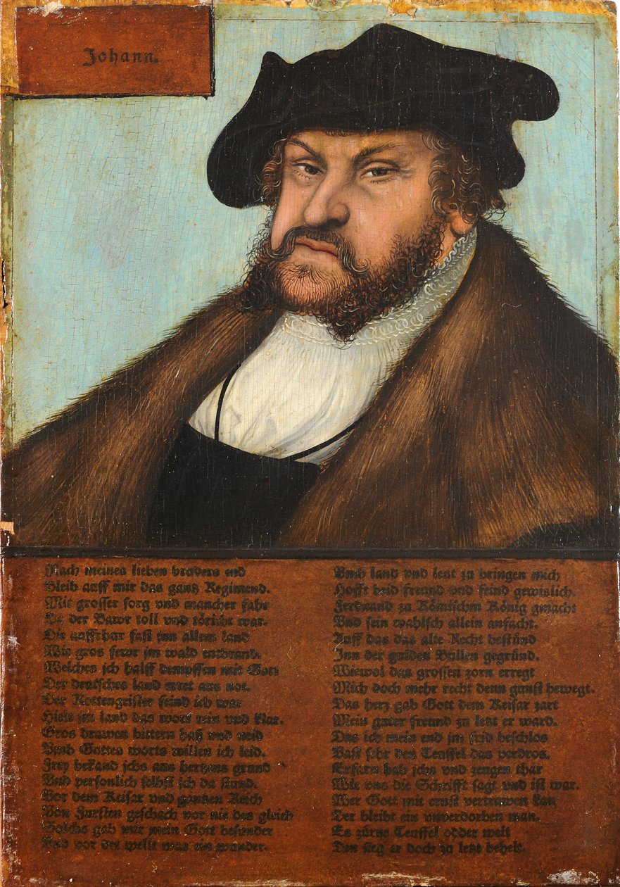 Johann den ståndaktige, kurfurste av Sachsen av Lucas Cranach the Elder