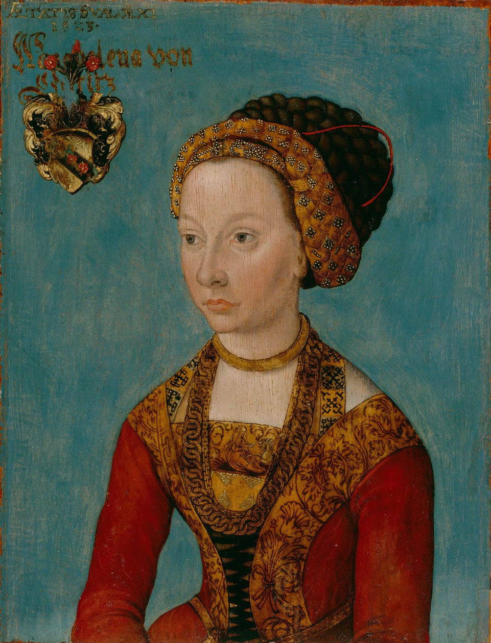 Porträtt av en brud av Lucas Cranach the Elder