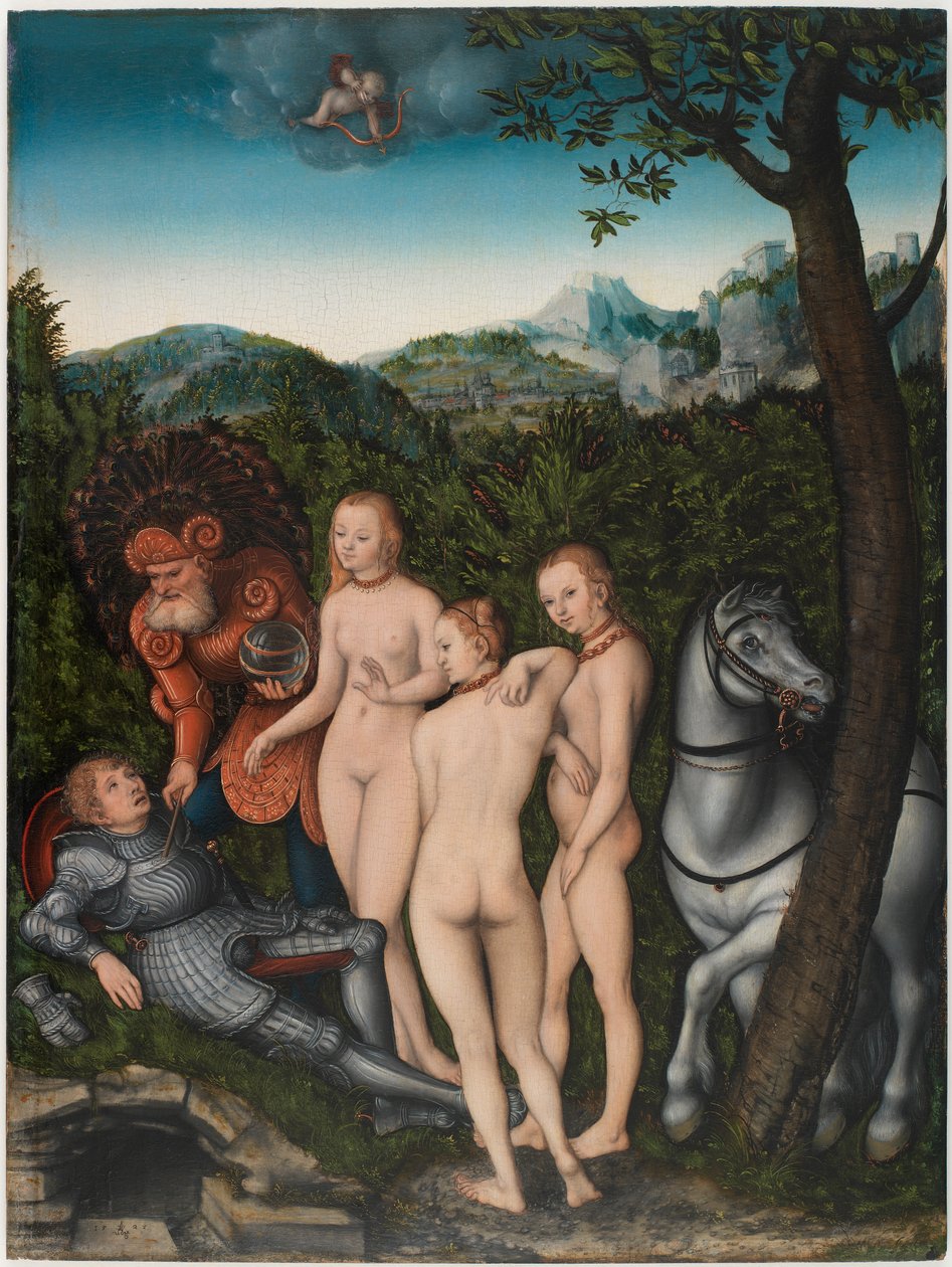 Domen i Paris av Lucas Cranach the Elder