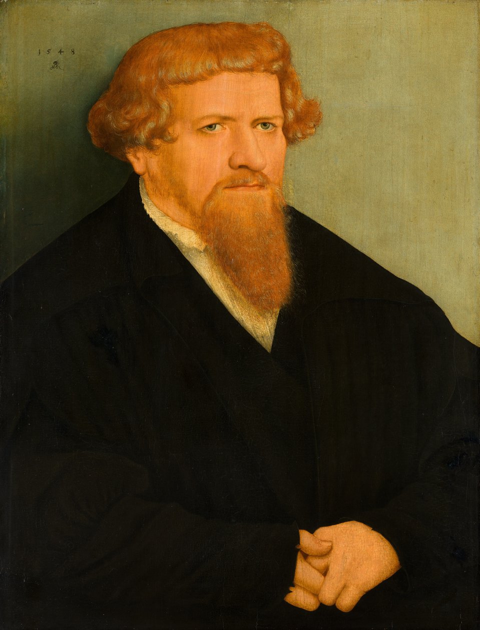 Portrait of a Man with a Red Beard av Lucas Cranach the Younger  
