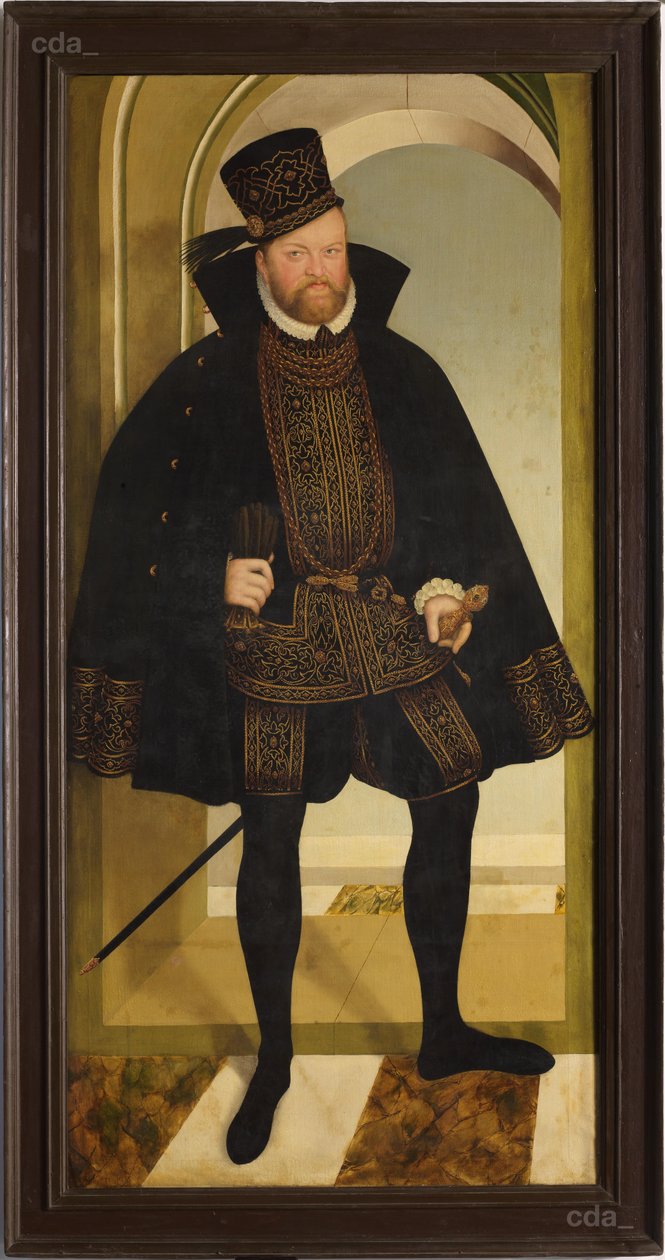 Porträtt av kurfursten August av Lucas Cranach the Younger