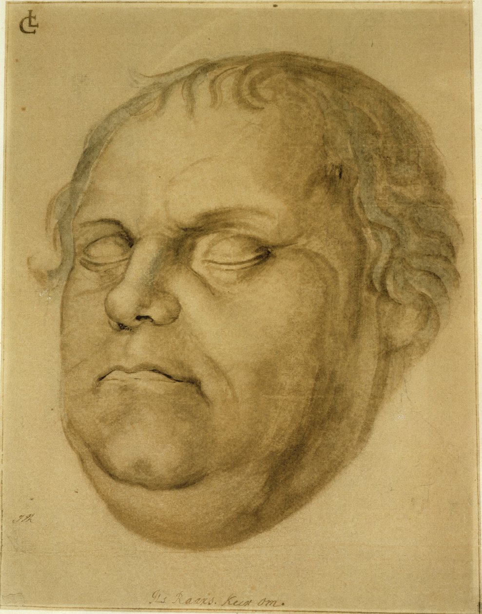 Postumt porträtt, Martin Luther, 1546 av Lucas Fortenagl